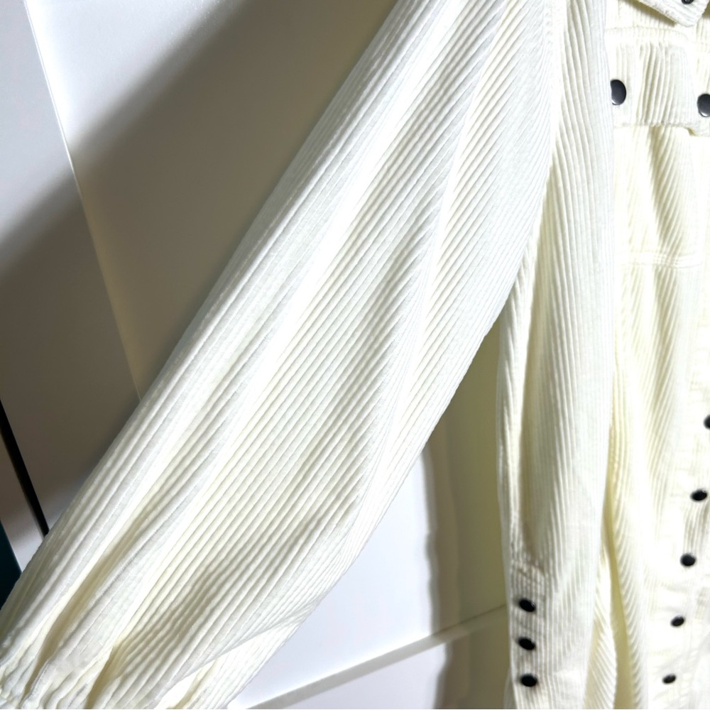 We the Free Women's Off White Corduroy Shirt Dress in Size S - Picture 6 of 16